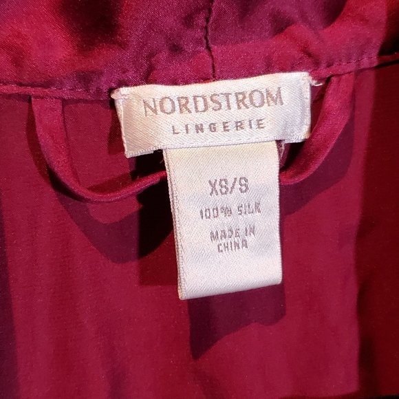 Nordstrom Lingerie Silk robe purple S - Picture 2 of 6
